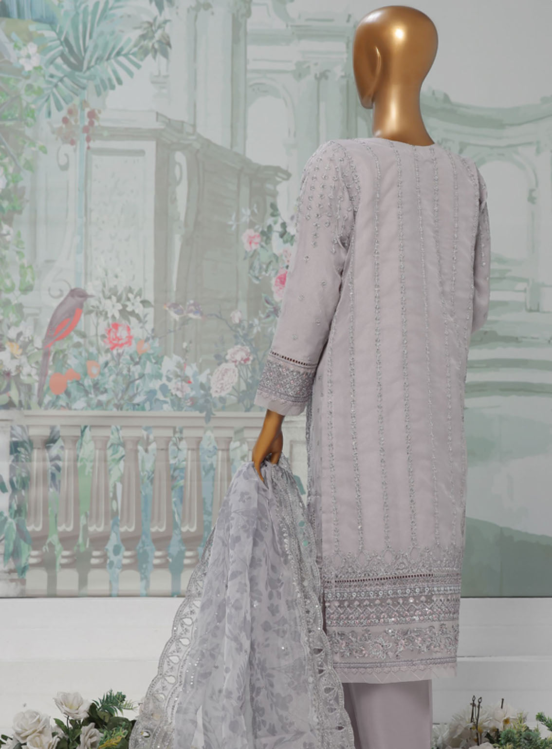 Falsafaa By HZ Textile Formals Embroidered Organza 3 Piece Stitched Suit HZ24FV3 HZK-175-A Falsafaa By HZ Textile Formals Embroidered Organza 3 Piece Stitched Suit HZ24FV3 HZK-175-A