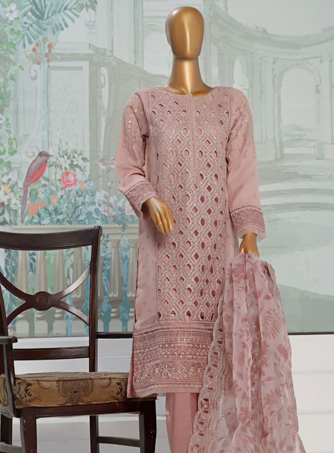 Falsafaa By HZ Textile Formals Embroidered Organza 3 Piece Stitched Suit HZ24FV3 HZK-175-B Falsafaa By HZ Textile Formals Embroidered Organza 3 Piece Stitched Suit HZ24FV3 HZK-175-B