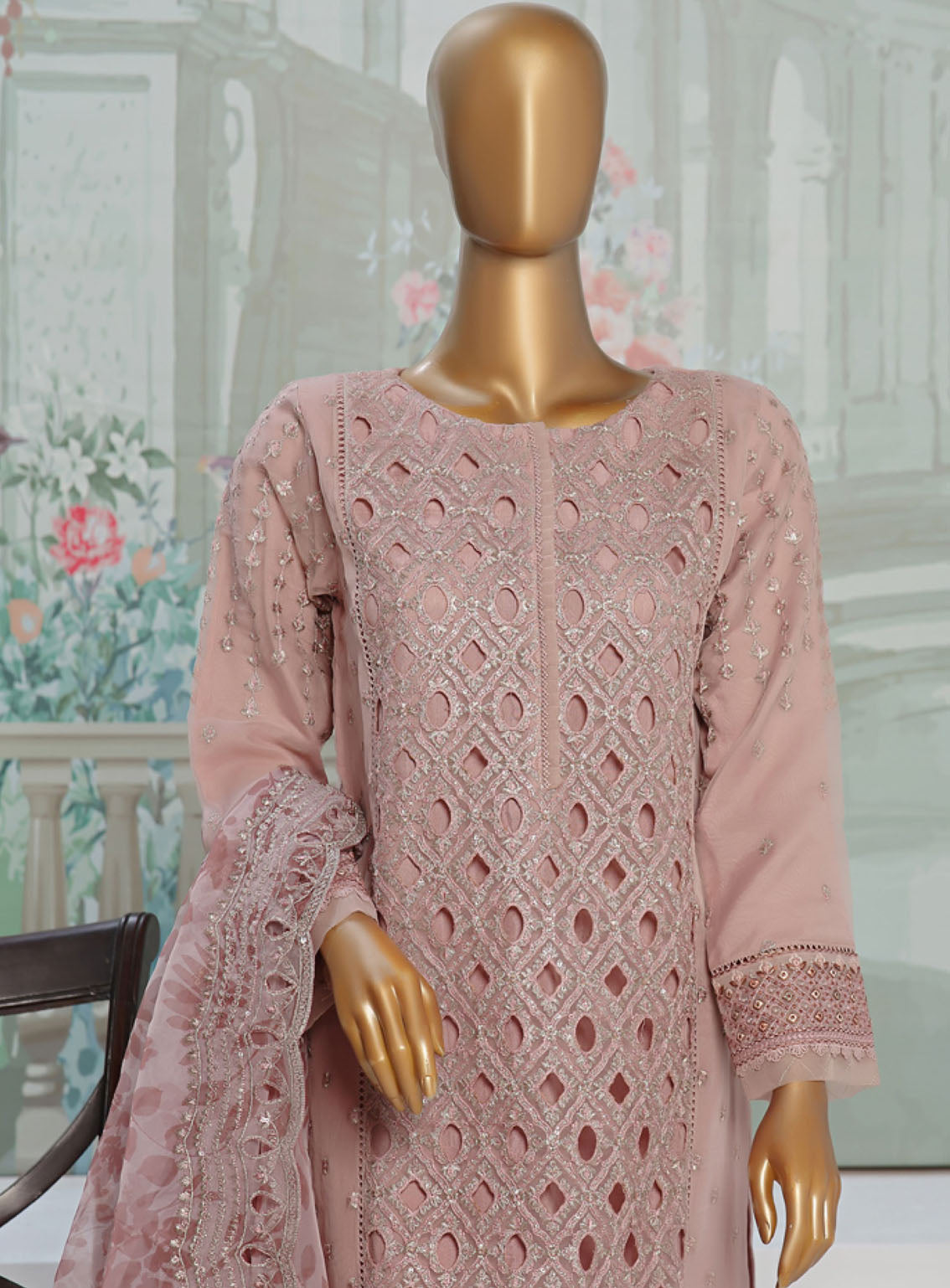 Falsafaa By HZ Textile Formals Embroidered Organza 3 Piece Stitched Suit HZ24FV3 HZK-175-B Falsafaa By HZ Textile Formals Embroidered Organza 3 Piece Stitched Suit HZ24FV3 HZK-175-B