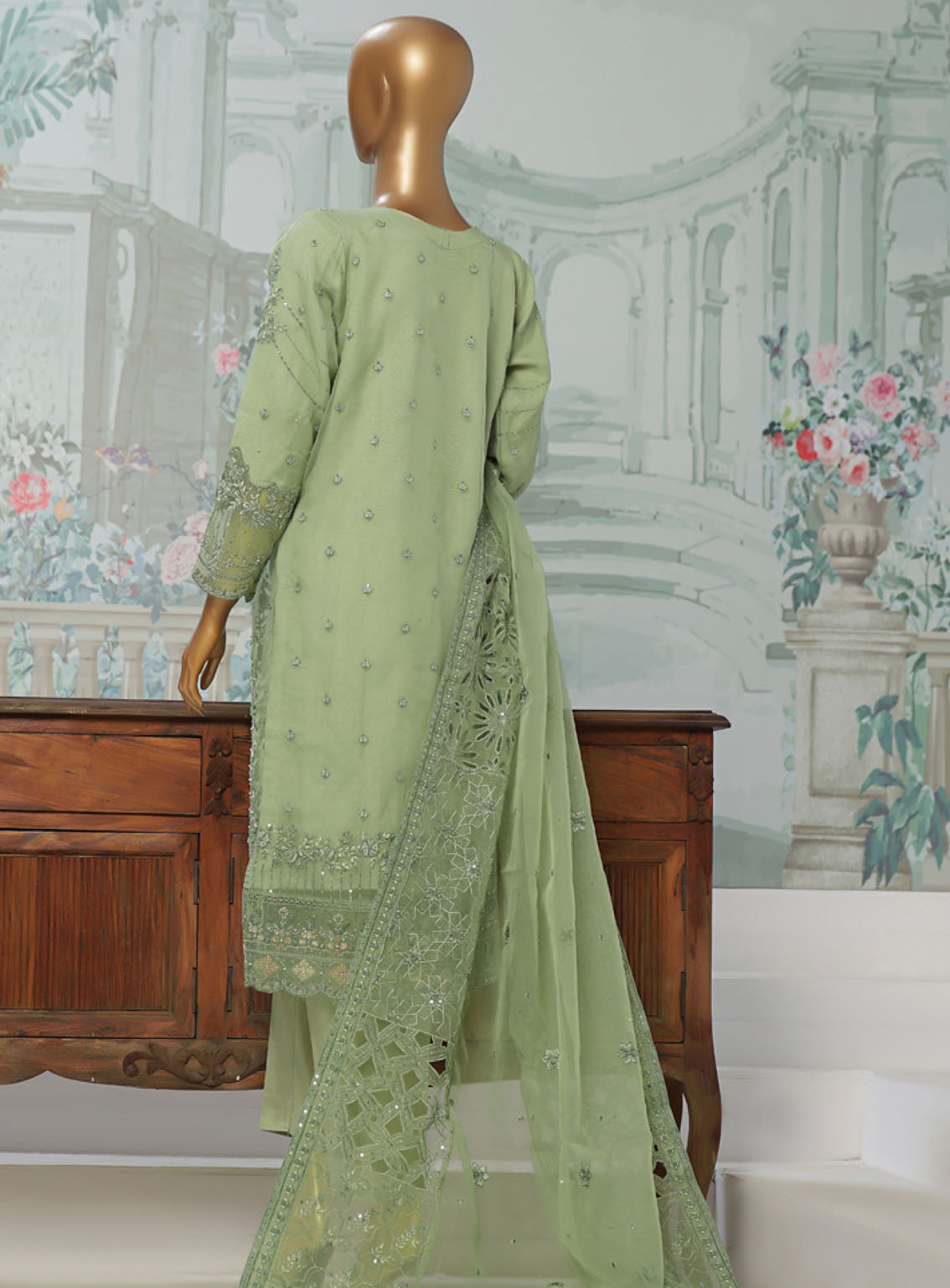 Falsafaa By HZ Textile Formals Embroidered Organza 3 Piece Stitched Suit HZ24FV3 HZK-176-A Falsafaa By HZ Textile Formals Embroidered Organza 3 Piece Stitched Suit HZ24FV3 HZK-176-A