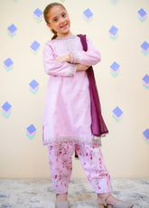 Farshi By Shanzey Embroidered Lawn Cotton Suits Stitched 3 Piece For Girls S25FLE SHK-4433