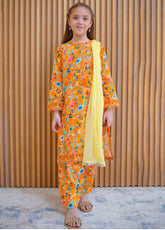 Farshi By Shanzey Embroidered Lawn Suits Stitched 3 Piece For Girls S25FLE SHK-4421