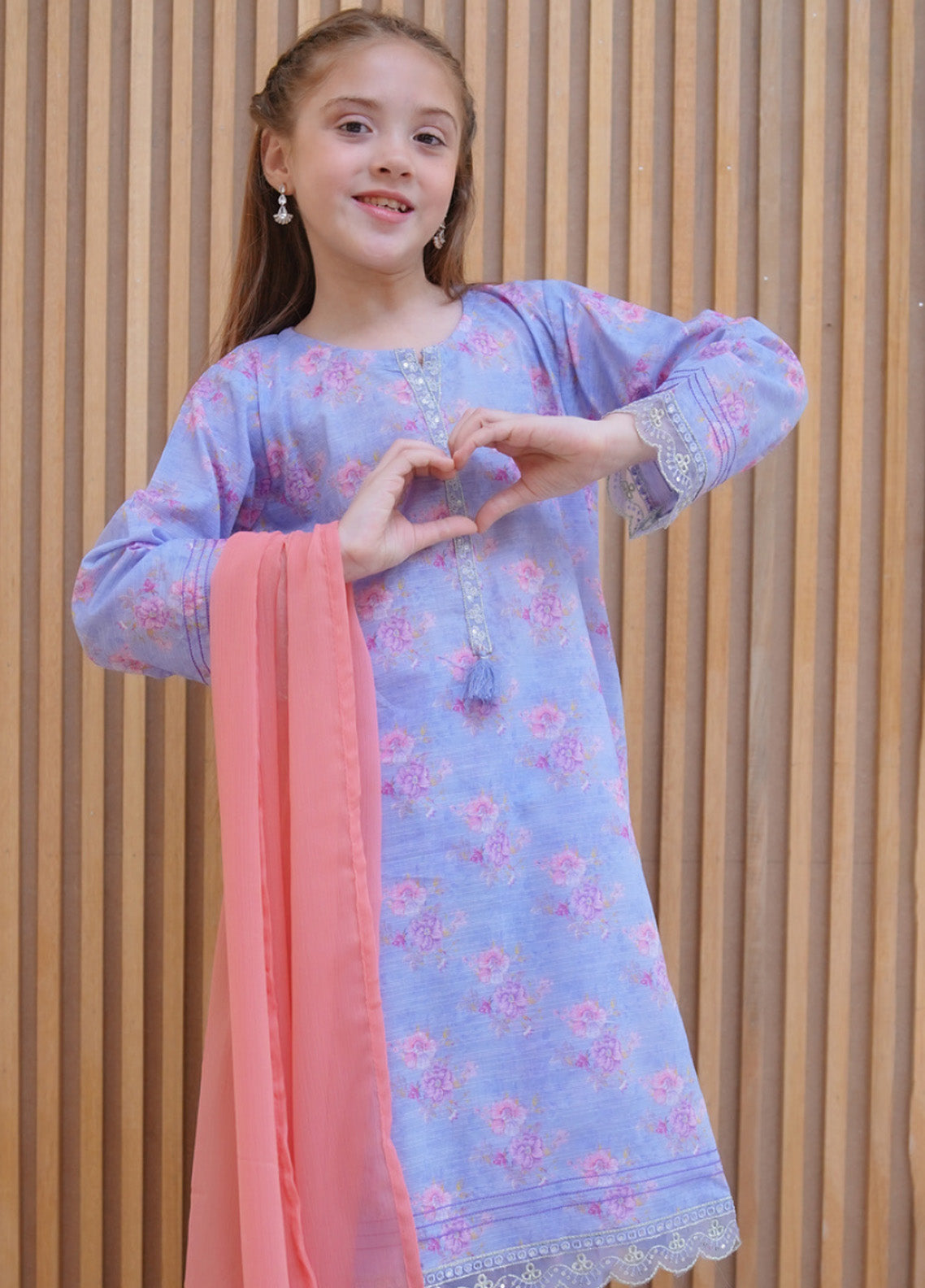 Farshi By Shanzey Embroidered Lawn Suits Stitched 3 Piece For Girls S25FLE SHK-4424 Farshi By Shanzey Embroidered Lawn Suits Stitched 3 Piece For Girls S25FLE SHK-4424