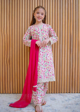 Farshi By Shanzey Embroidered Lawn Suits Stitched 3 Piece For Girls S25FLE SHK-4425