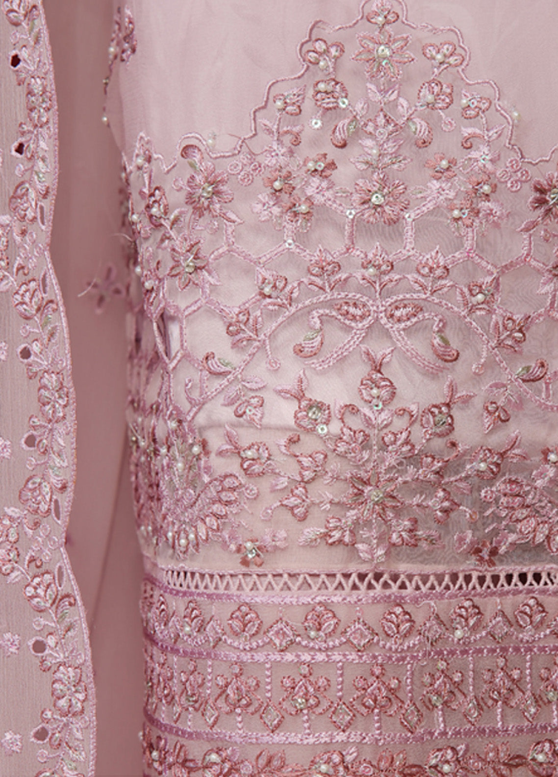 Fasaane By HZ Textile Embroidered Chiffon 3 Piece Stitched Suit HZ24F HZK-194-LC Fasaane By HZ Textile Embroidered Chiffon 3 Piece Stitched Suit HZ24F HZK-194-LC