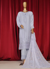 Fasaane By HZ Textile Embroidered Chiffon 3 Piece Stitched Suit HZ24F HZK-195-PLBL