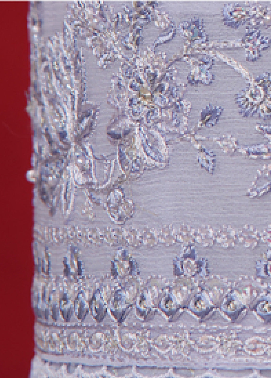 Fasaane By HZ Textile Embroidered Chiffon 3 Piece Stitched Suit HZ24F HZK-195-PLBL Fasaane By HZ Textile Embroidered Chiffon 3 Piece Stitched Suit HZ24F HZK-195-PLBL