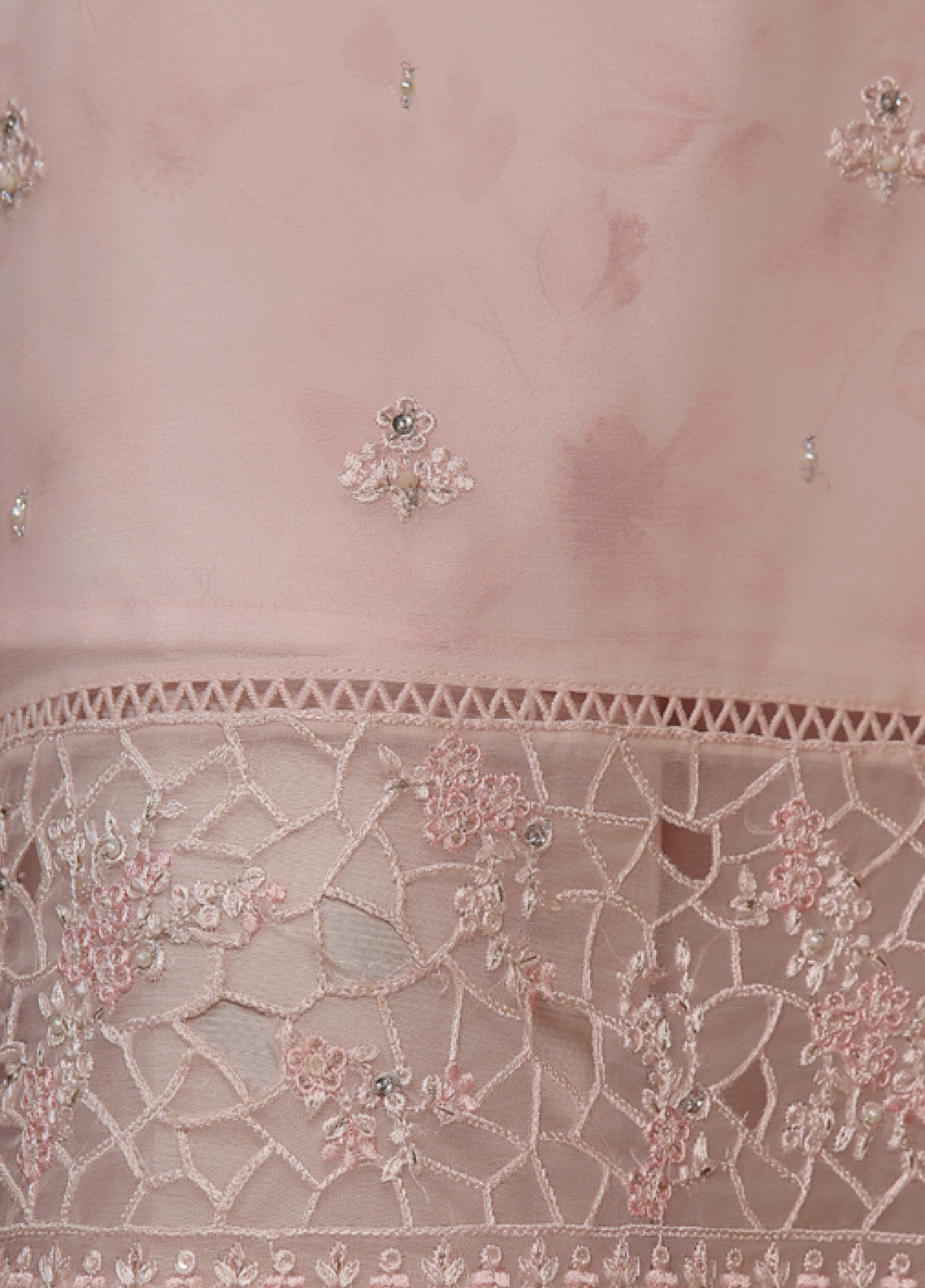 Fasaane By HZ Textile Embroidered Chiffon 3 Piece Stitched Suit HZ24F HZK-196-PWPK Fasaane By HZ Textile Embroidered Chiffon 3 Piece Stitched Suit HZ24F HZK-196-PWPK