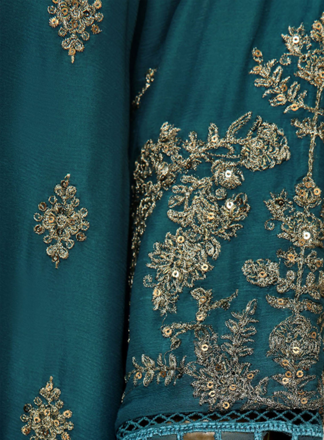 Fasaane By HZ Textile Embroidered Chiffon 3 Piece Stitched Suit HZ24FV5 HZK-173 ZC Fasaane By HZ Textile Embroidered Chiffon 3 Piece Stitched Suit HZ24FV5 HZK-173 ZC