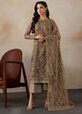 Fasana By Zarif Embroidered Net 3 Piece Unstitched Suit ZF26FP&E D-ZRF-PE-02 DILAAB