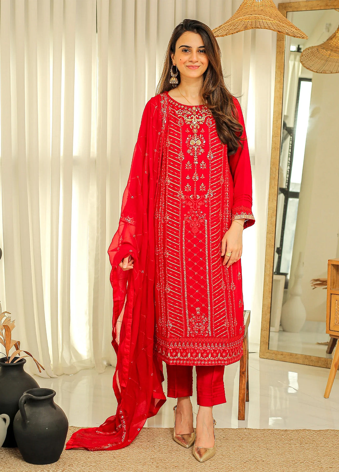 Fasana-E-Ishq By Rangeen Embroidered Chiffon 3 Piece Stitched Suit RN25FEI D-ANAA Fasana-E-Ishq By Rangeen Embroidered Chiffon 3 Piece Stitched Suit RN25FEI D-ANAA