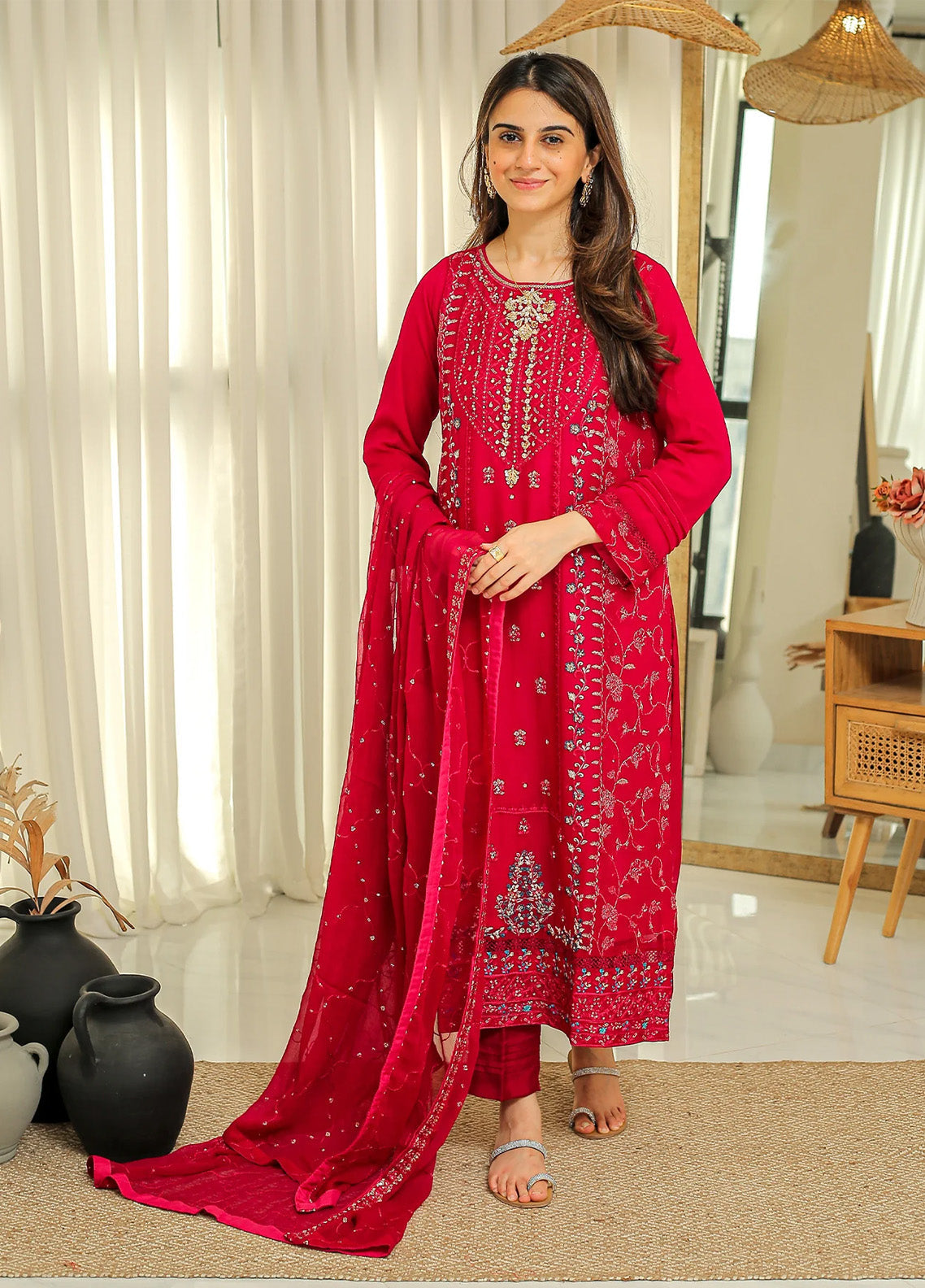 Fasana-E-Ishq By Rangeen Embroidered Chiffon 3 Piece Stitched Suit RN25FEI D-HASEENA Fasana-E-Ishq By Rangeen Embroidered Chiffon 3 Piece Stitched Suit RN25FEI D-HASEENA