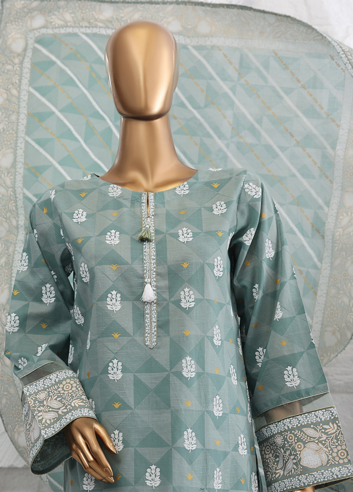 Festive Hues By HZ Textile Printed Lawn 3 Piece Stitched Suit HZ25FH SSP-019 Festive Hues By HZ Textile Printed Lawn 3 Piece Stitched Suit HZ25FH SSP-019