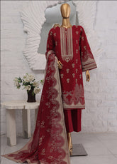 Festive Hues By HZ Textile Printed Lawn 3 Piece Stitched Suit HZ25FH SSP-022