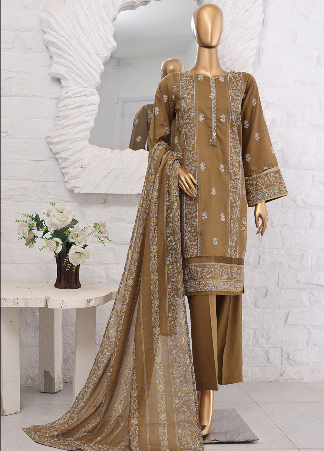Festive Hues By HZ Textile Printed Lawn 3 Piece Stitched Suit HZ25FH SSP-023 Festive Hues By HZ Textile Printed Lawn 3 Piece Stitched Suit HZ25FH SSP-023