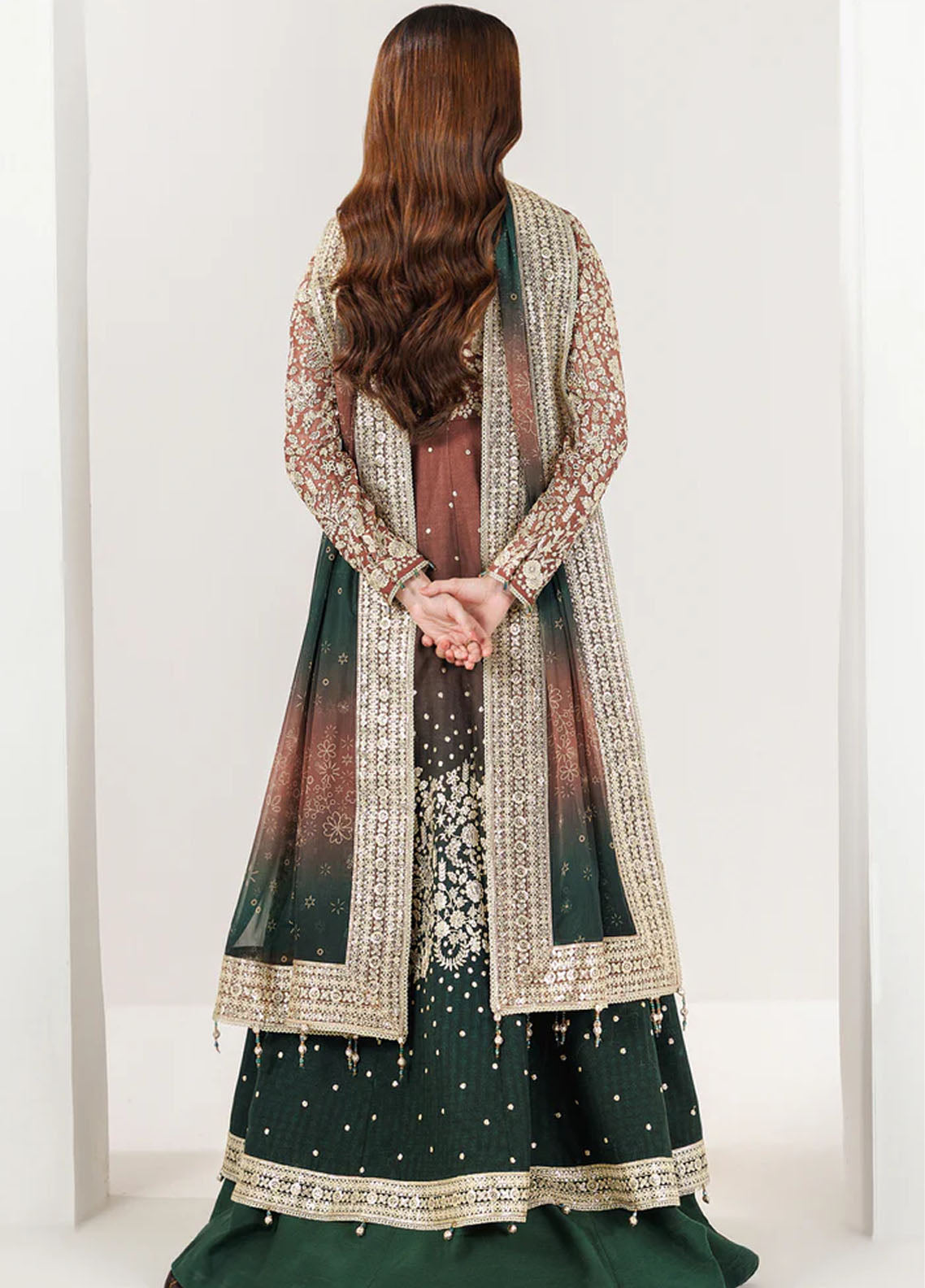 Fiorella By Farasha Embroidered Chiffon 3 Piece Unstitched Suit FSH26FF D-03 RUSTIC GLOW Fiorella By Farasha Embroidered Chiffon 3 Piece Unstitched Suit FSH26FF D-03 RUSTIC GLOW