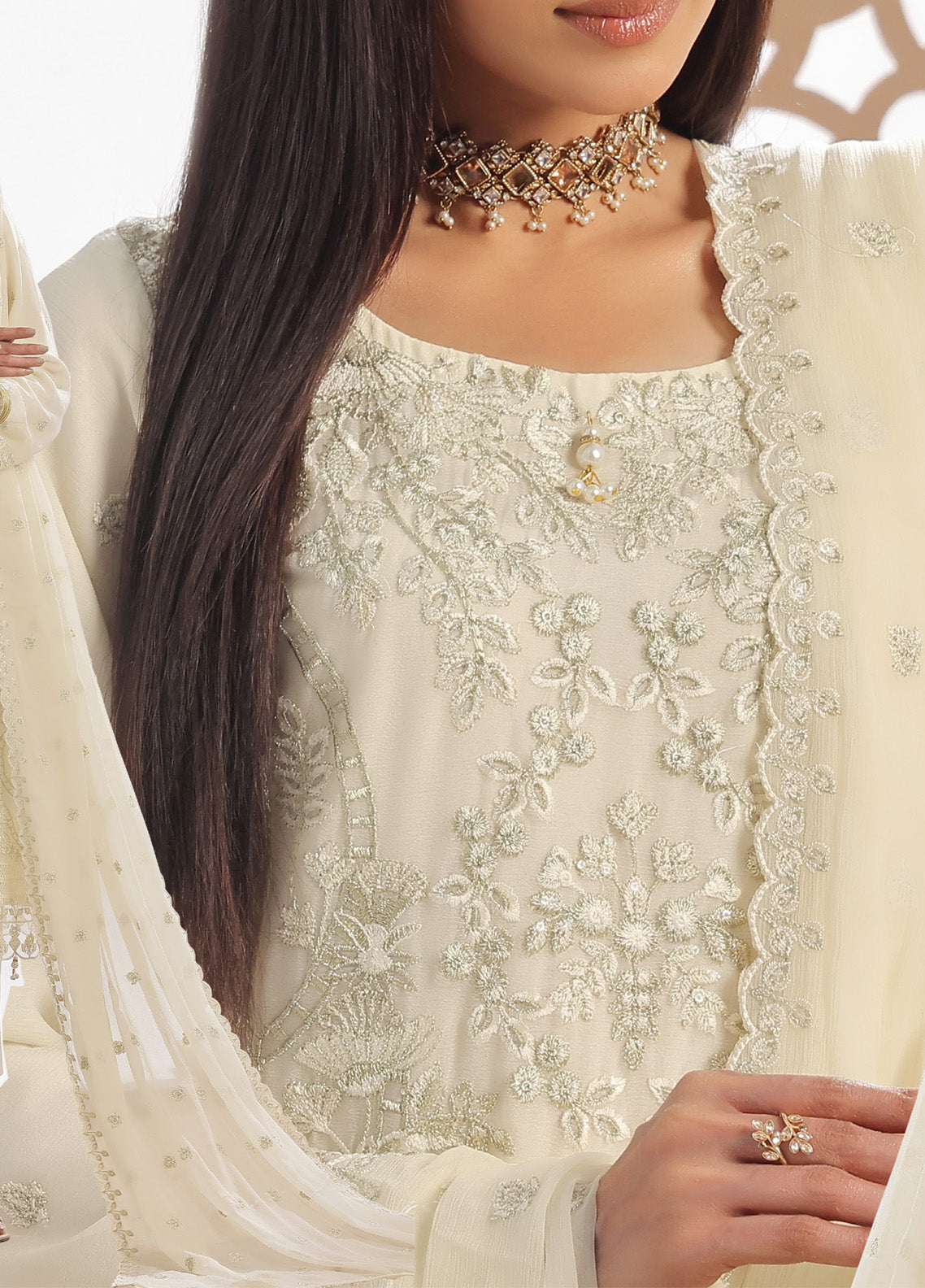 Fleur By Soghat Creation Embroidered Chiffon 3 Piece Unstitched Suit SC25FV2 D-04 Fleur By Soghat Creation Embroidered Chiffon 3 Piece Unstitched Suit SC25FV2 D-04