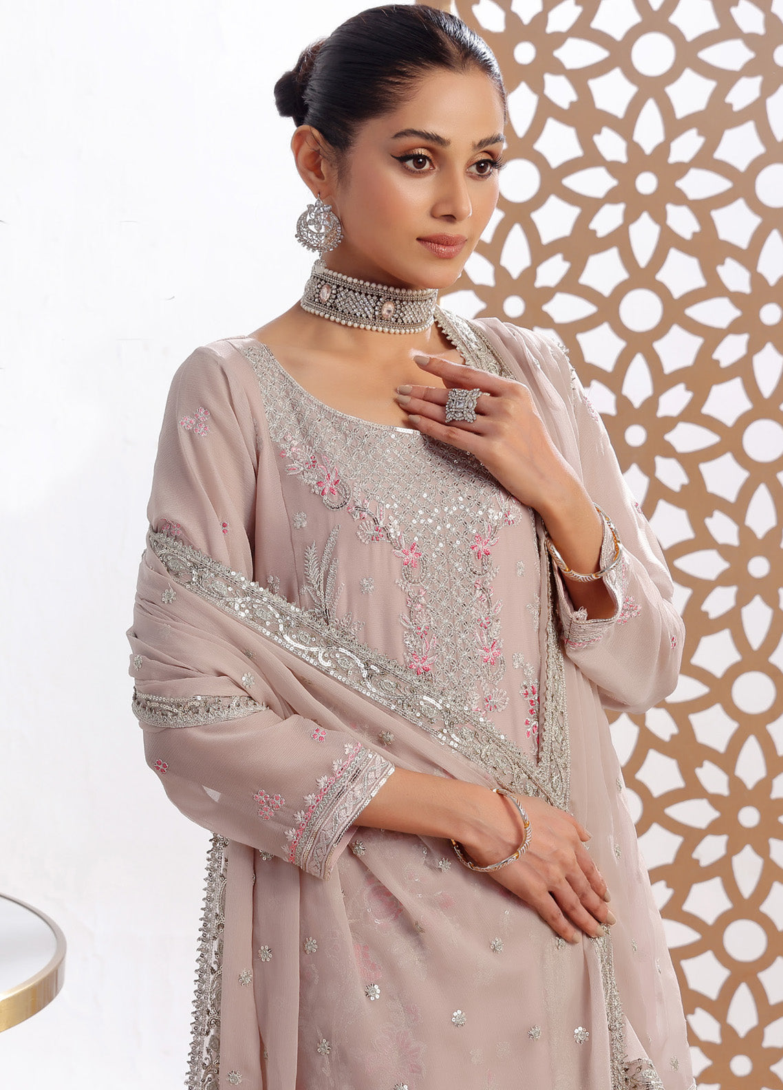 Fleur By Soghat Creation Embroidered Chiffon 3 Piece Unstitched Suit SC25FV2 D-06 Fleur By Soghat Creation Embroidered Chiffon 3 Piece Unstitched Suit SC25FV2 D-06