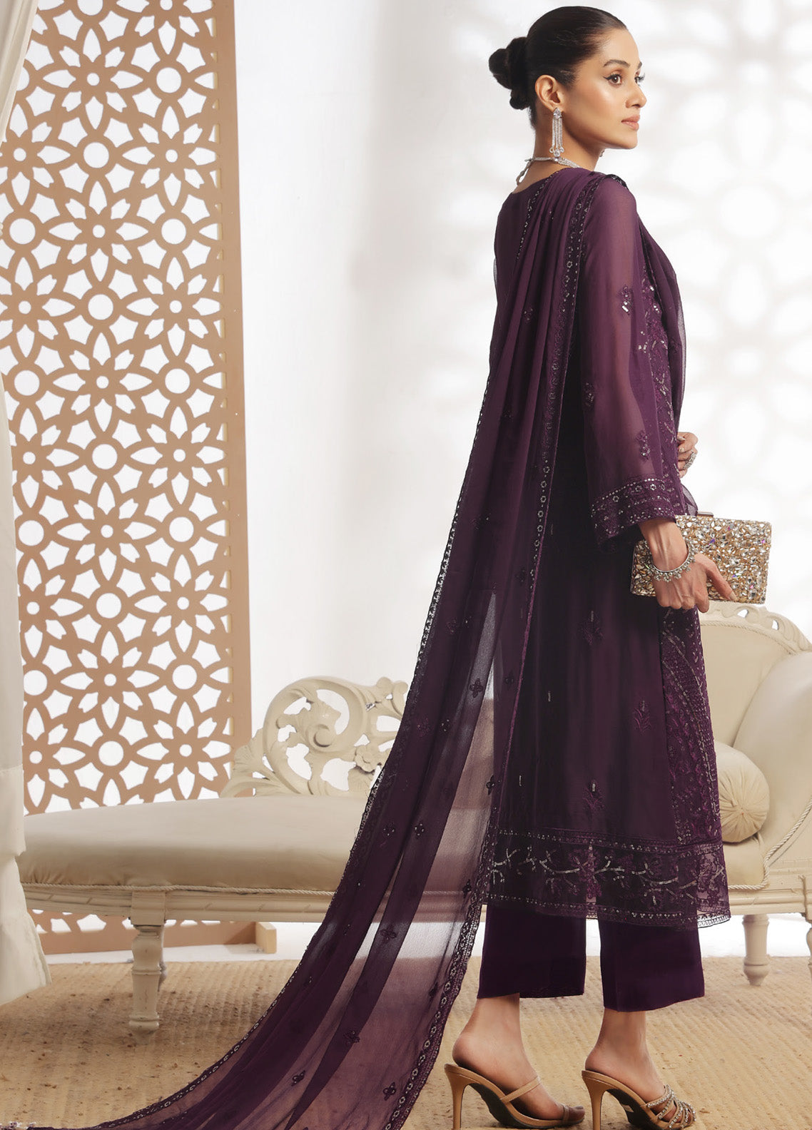 Fleur By Soghat Creation Embroidered Chiffon 3 Piece Unstitched Suit SC25FV2 D-07 Fleur By Soghat Creation Embroidered Chiffon 3 Piece Unstitched Suit SC25FV2 D-07
