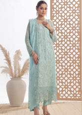 Fleur By Soghat Creation Embroidered Chiffon 3 Piece Unstitched Suit SC25FV2 D-08