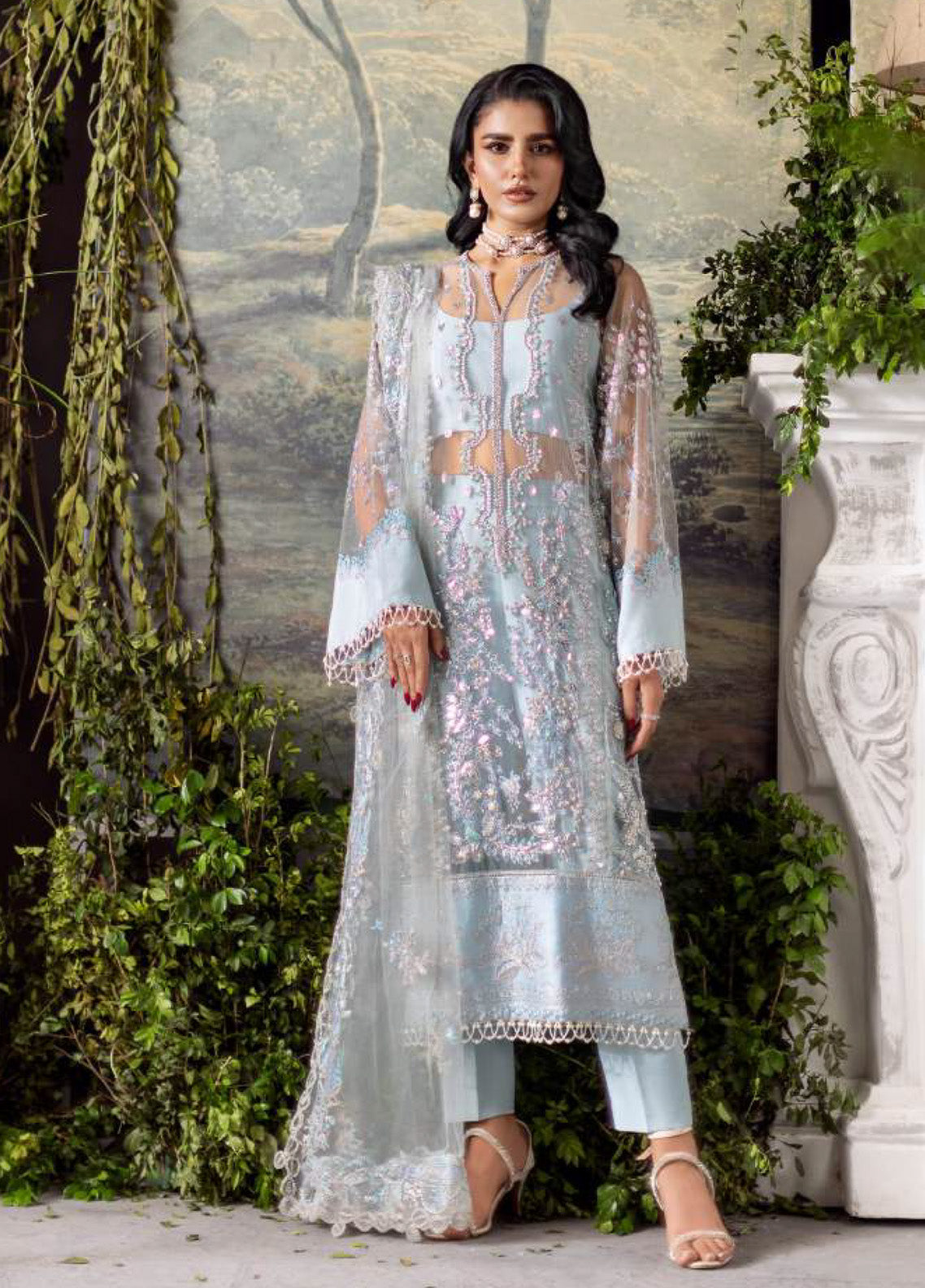 Fleurie By Saad Shaikh Embroidered Net 3 Piece Unstitched Suit SSK25FV3 D-1003 STELLA Fleurie By Saad Shaikh Embroidered Net 3 Piece Unstitched Suit SSK25FV3 D-1003 STELLA
