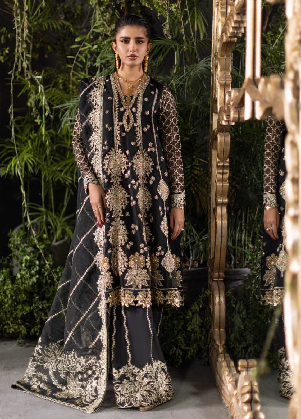 Fleurie By Saad Shaikh Embroidered Organza 3 Piece Unstitched Suit SSK25FV3 D-1000 CELESTIA Fleurie By Saad Shaikh Embroidered Organza 3 Piece Unstitched Suit SSK25FV3 D-1000 CELESTIA