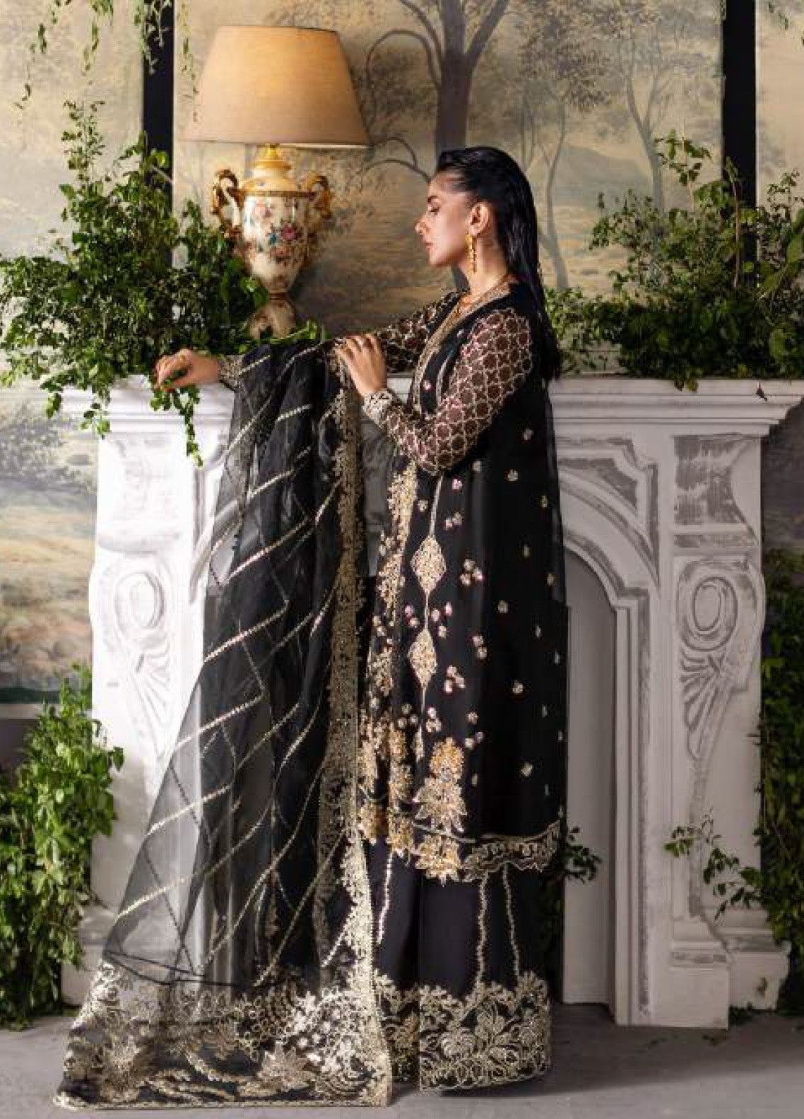 Fleurie By Saad Shaikh Embroidered Organza 3 Piece Unstitched Suit SSK25FV3 D-1000 CELESTIA Fleurie By Saad Shaikh Embroidered Organza 3 Piece Unstitched Suit SSK25FV3 D-1000 CELESTIA