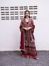 Fleurie By Saad Shaikh Luxury Embroidered Net 4 Piece Unstitched Suit 4 Piece SSK24F ARYA