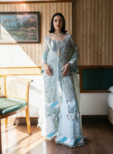 Fleurie By Saad Shaikh Luxury Embroidered Shimr 4 Piece Unstitched Suit 4 Piece SSK24F LYLA