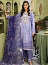 Flora By Roheenaz Embroidered Lawn 3 Piece Unstitched Suit RNZ24F RNP-03A CELESTIA
