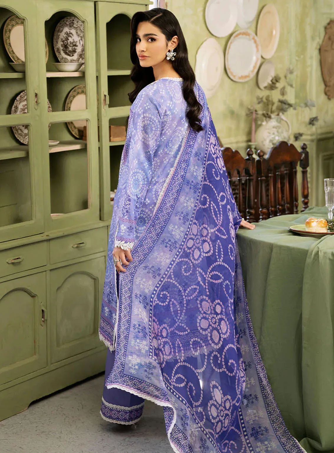 Flora By Roheenaz Embroidered Lawn 3 Piece Unstitched Suit RNZ24F RNP-03A CELESTIA Flora By Roheenaz Embroidered Lawn 3 Piece Unstitched Suit RNZ24F RNP-03A CELESTIA