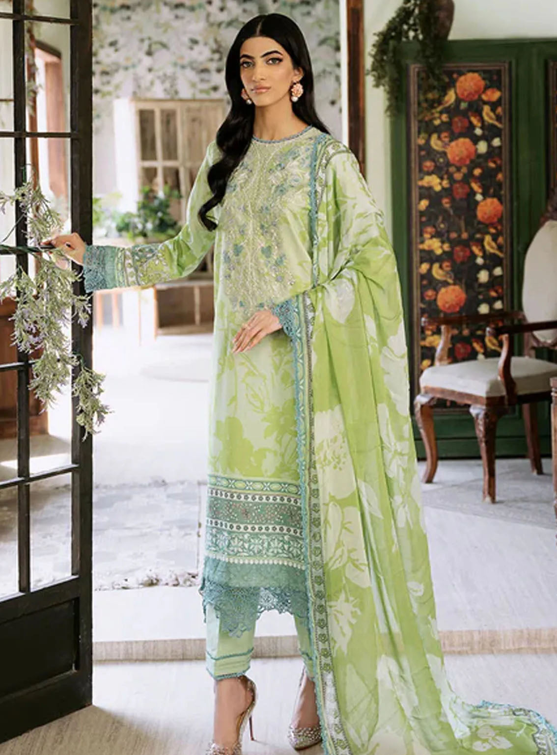 Flora By Roheenaz Embroidered Lawn 3 Piece Unstitched Suit RNZ24F RNP-05B EUPHORIA Flora By Roheenaz Embroidered Lawn 3 Piece Unstitched Suit RNZ24F RNP-05B EUPHORIA