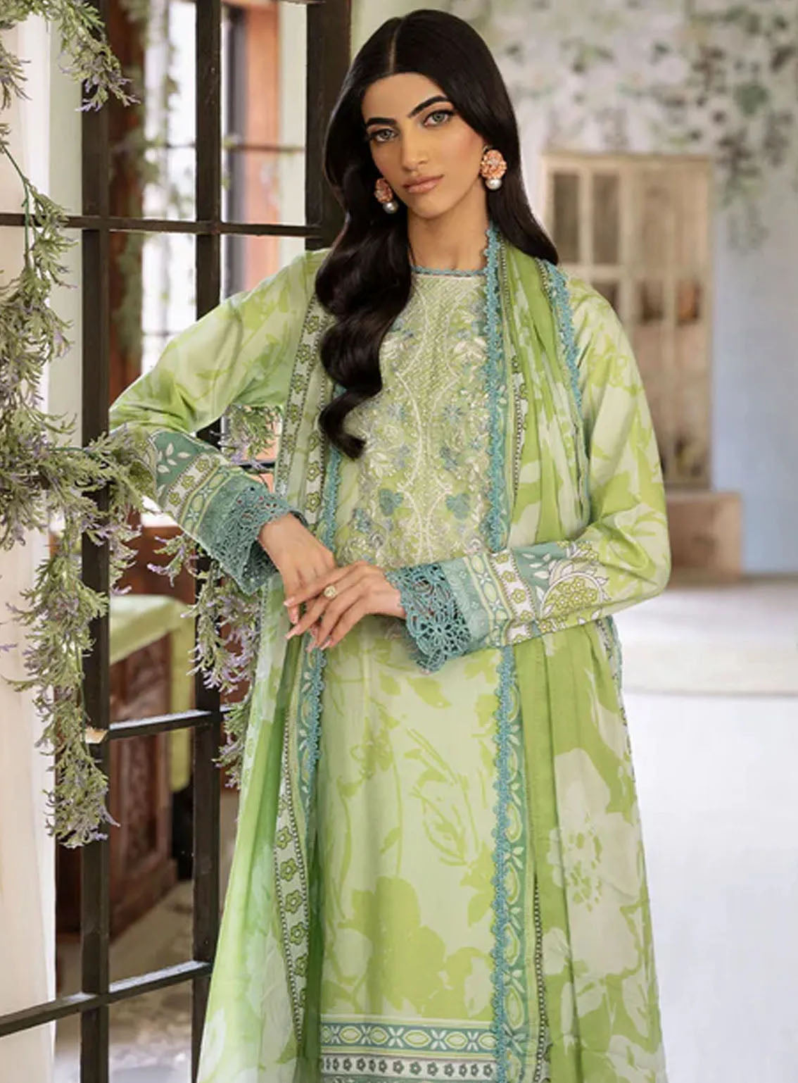 Flora By Roheenaz Embroidered Lawn 3 Piece Unstitched Suit RNZ24F RNP-05B EUPHORIA Flora By Roheenaz Embroidered Lawn 3 Piece Unstitched Suit RNZ24F RNP-05B EUPHORIA
