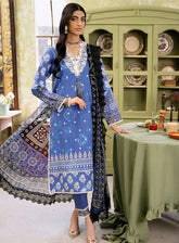 Flora By Roheenaz Embroidered Lawn 3 Piece Unstitched Suit RNZ24F RNP-08B EMBER