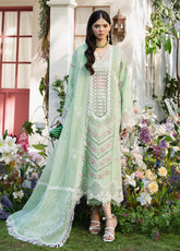 Flora By Zevk Embroidered Lawn 3 Piece Unstitched Suit ZBP25FFL D-ROSEMARY