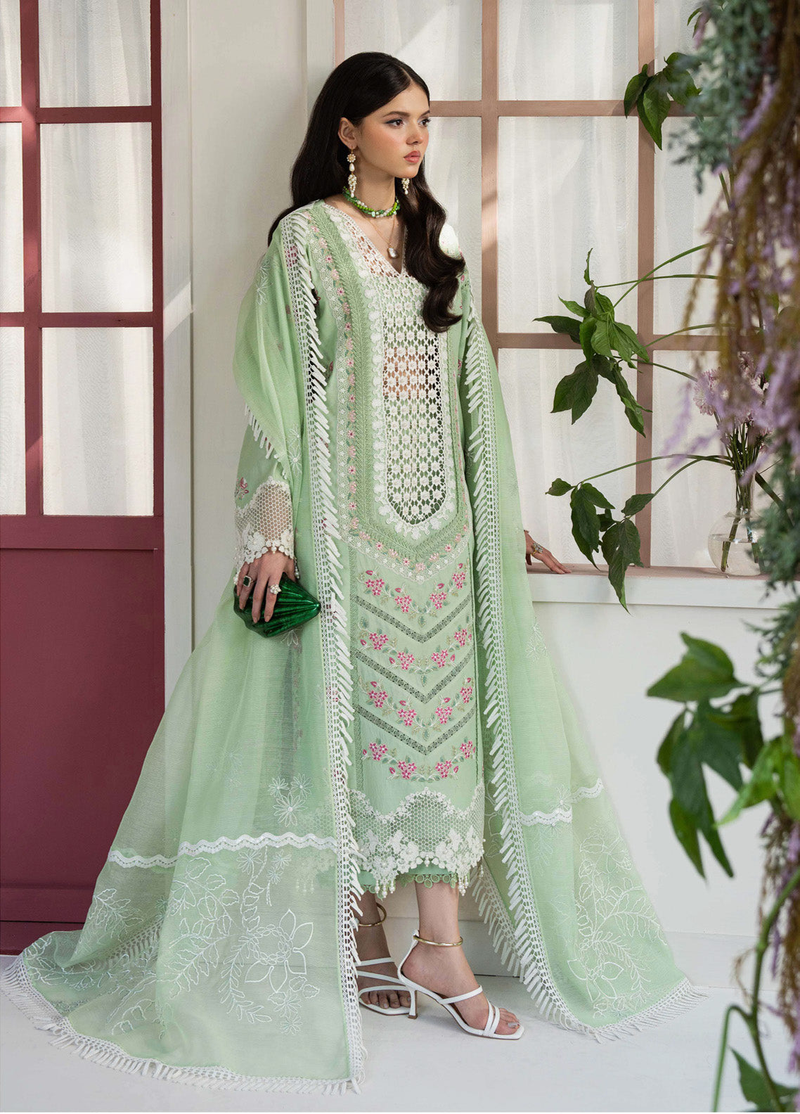 Flora By Zevk Embroidered Lawn 3 Piece Unstitched Suit ZBP25FFL D-ROSEMARY Flora By Zevk Embroidered Lawn 3 Piece Unstitched Suit ZBP25FFL D-ROSEMARY