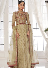 Floral By Soghat Creation Embroidered Chiffon 3 Piece Unstitched Suit SC25F LHC-01