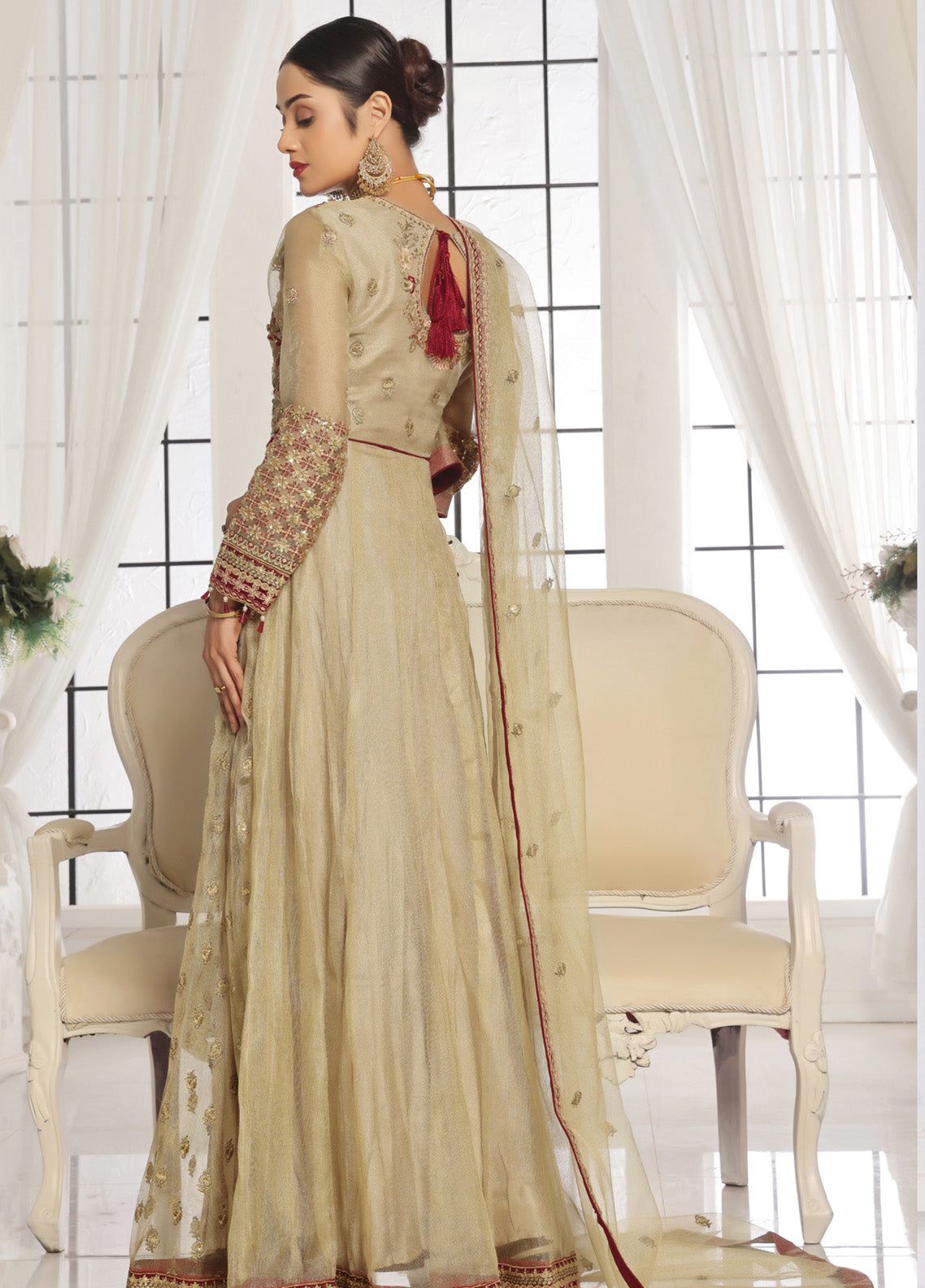 Floral By Soghat Creation Embroidered Chiffon 3 Piece Unstitched Suit SC25F LHC-01 Floral By Soghat Creation Embroidered Chiffon 3 Piece Unstitched Suit SC25F LHC-01