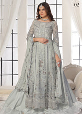 Floral By Soghat Creation Embroidered Chiffon 3 Piece Unstitched Suit SC25F LHC-02