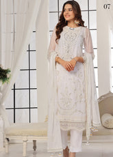Floral By Soghat Creation Embroidered Chiffon 3 Piece Unstitched Suit SC25F LHC-07