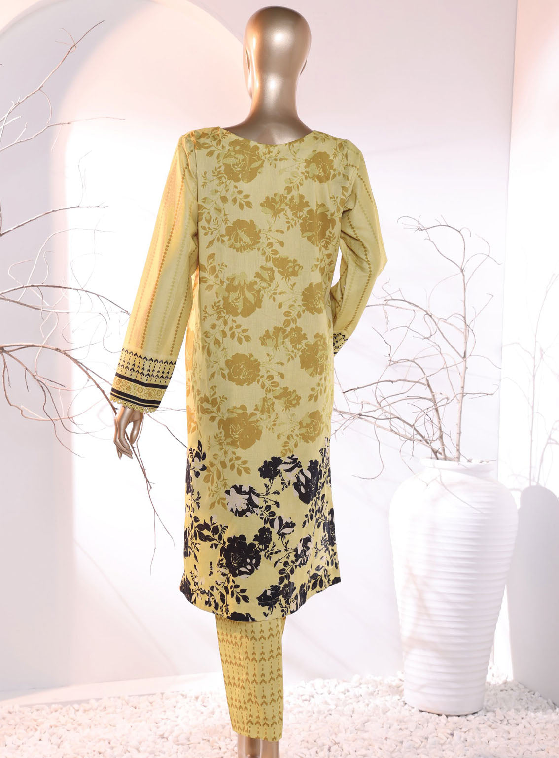 Floral Vibes By HZ Textile Co-Ords Printed Lawn 2 Piece Unstitched Suit HZU24FVPL FVC-1011 Floral Vibes By HZ Textile Co-Ords Printed Lawn 2 Piece Unstitched Suit HZU24FVPL FVC-1011