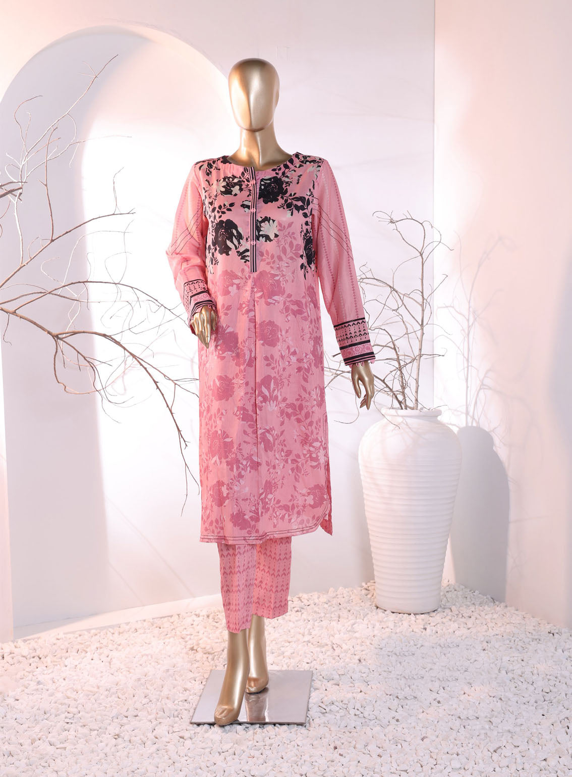 Floral Vibes By HZ Textile Co-Ords Printed Lawn 2 Piece Unstitched Suit HZU24FVPL FVC-1012 Floral Vibes By HZ Textile Co-Ords Printed Lawn 2 Piece Unstitched Suit HZU24FVPL FVC-1012