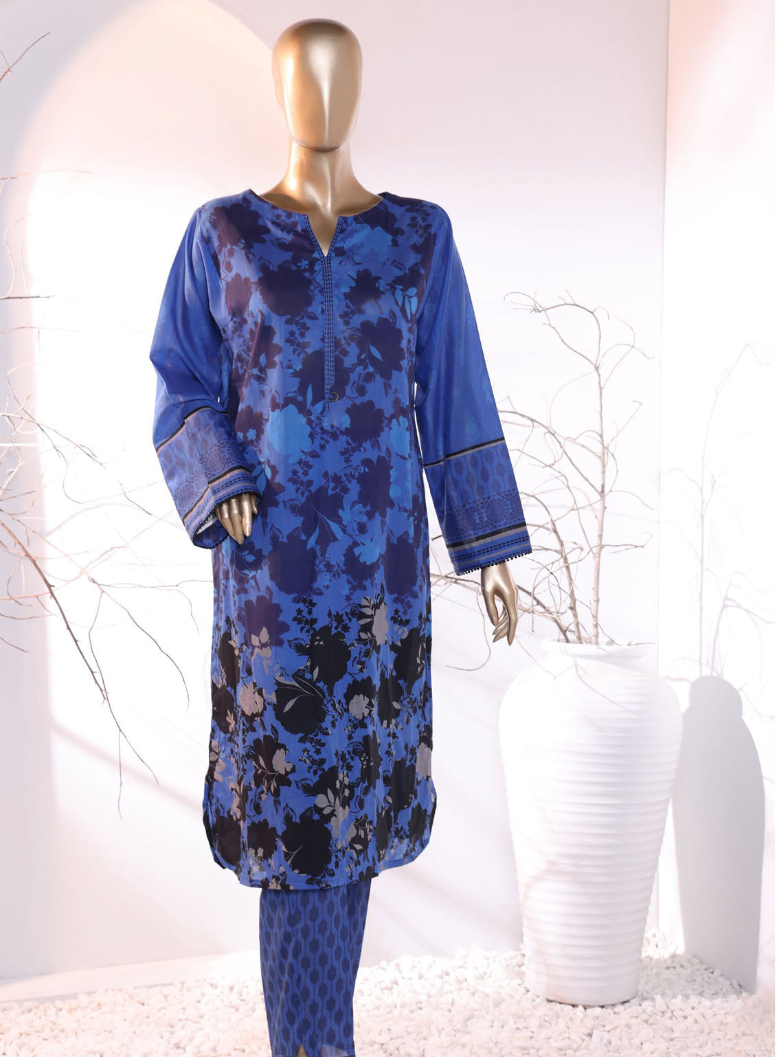 Floral Vibes By HZ Textile Co-Ords Printed Lawn 2 Piece Unstitched Suit HZU24FVPL FVC-1013 Floral Vibes By HZ Textile Co-Ords Printed Lawn 2 Piece Unstitched Suit HZU24FVPL FVC-1013