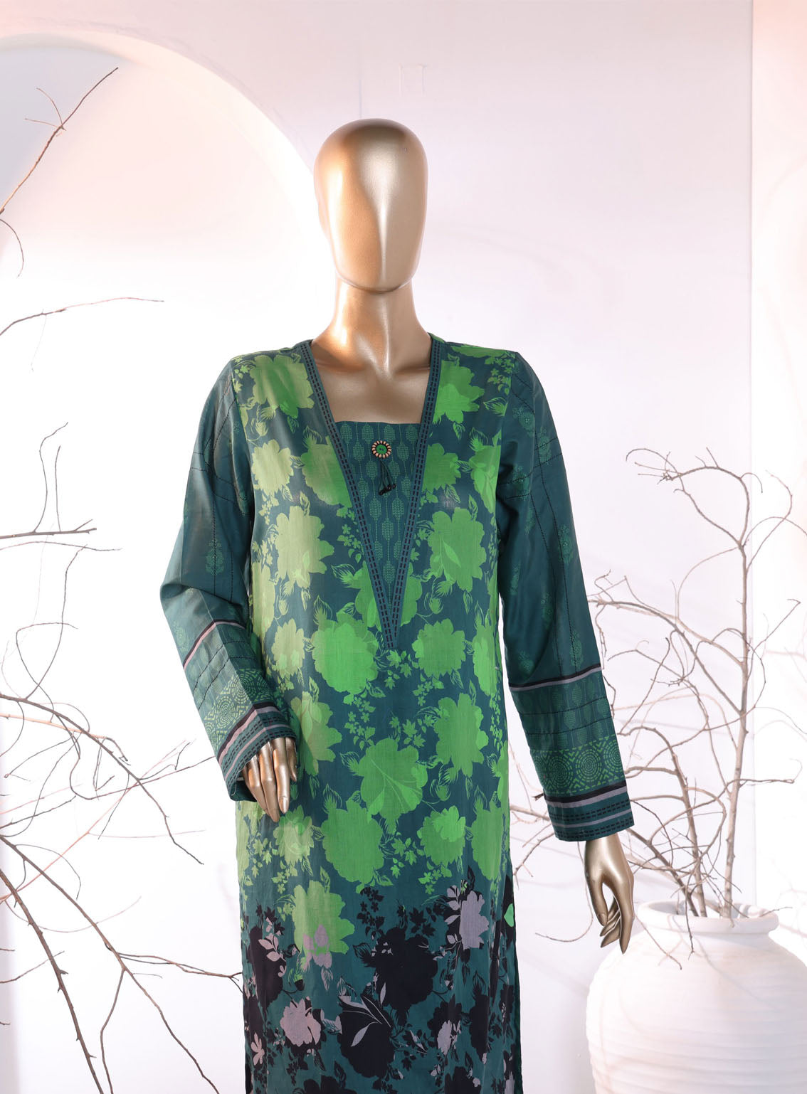 Floral Vibes By HZ Textile Co-Ords Printed Lawn 2 Piece Unstitched Suit HZU24FVPL FVC-1014 Floral Vibes By HZ Textile Co-Ords Printed Lawn 2 Piece Unstitched Suit HZU24FVPL FVC-1014