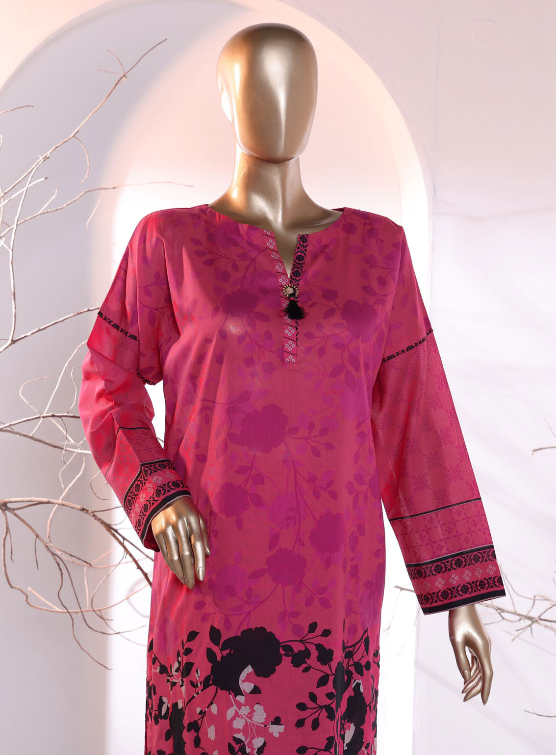 Floral Vibes By HZ Textile Co-Ords Printed Lawn 2 Piece Unstitched Suit HZU24FVPL FVC-1015 Floral Vibes By HZ Textile Co-Ords Printed Lawn 2 Piece Unstitched Suit HZU24FVPL FVC-1015