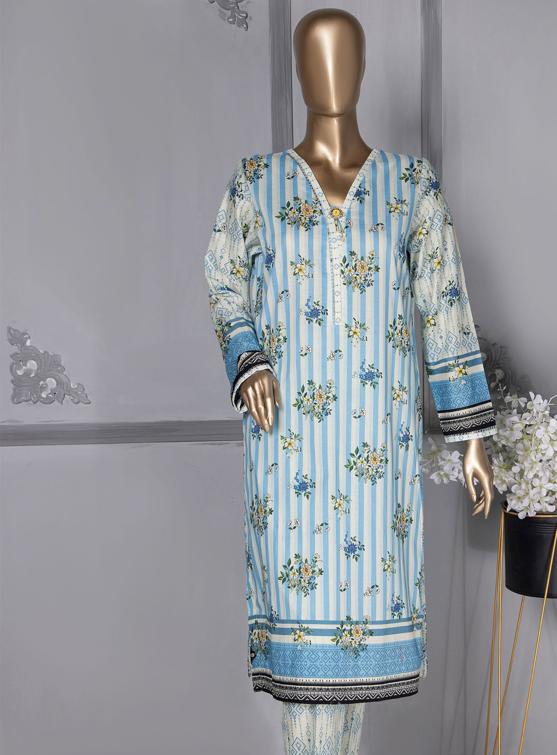 Floral Vibes By HZ Textile Co-Ords Printed Lawn 2 Piece Unstitched Suit HZU24FVV3 FVC-1001 Floral Vibes By HZ Textile Co-Ords Printed Lawn 2 Piece Unstitched Suit HZU24FVV3 FVC-1001