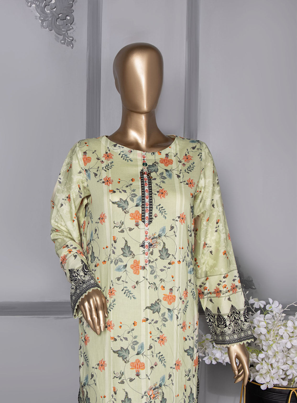 Floral Vibes By HZ Textile Co-Ords Printed Lawn 2 Piece Unstitched Suit HZU24FVV3 FVC-1003 Floral Vibes By HZ Textile Co-Ords Printed Lawn 2 Piece Unstitched Suit HZU24FVV3 FVC-1003