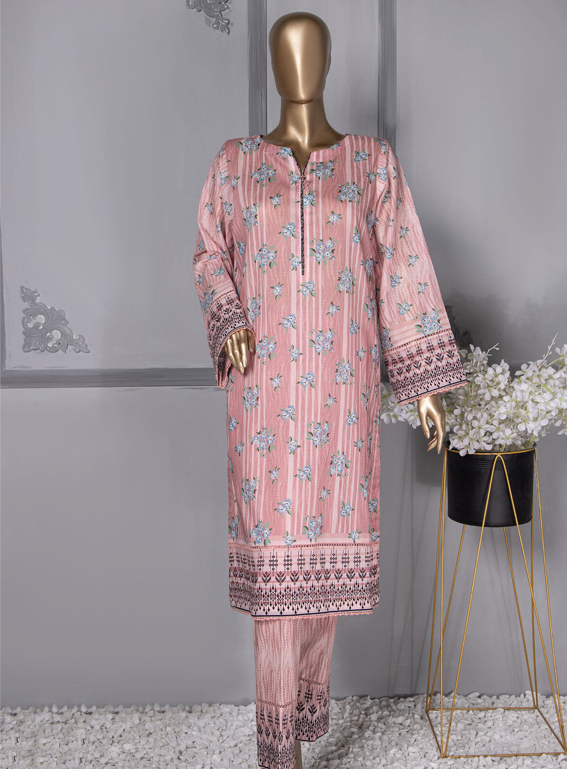 Floral Vibes By HZ Textile Co-Ords Printed Lawn 2 Piece Unstitched Suit HZU24FVV3 FVC-1004 Floral Vibes By HZ Textile Co-Ords Printed Lawn 2 Piece Unstitched Suit HZU24FVV3 FVC-1004