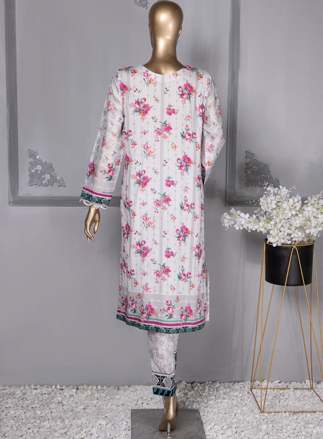 Floral Vibes By HZ Textile Co-Ords Printed Lawn 2 Piece Unstitched Suit HZU24FVV3 FVC-1005 Floral Vibes By HZ Textile Co-Ords Printed Lawn 2 Piece Unstitched Suit HZU24FVV3 FVC-1005
