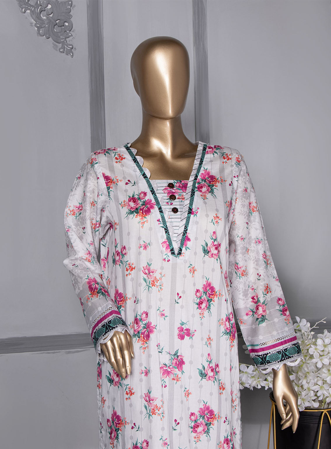 Floral Vibes By HZ Textile Co-Ords Printed Lawn 2 Piece Unstitched Suit HZU24FVV3 FVC-1005 Floral Vibes By HZ Textile Co-Ords Printed Lawn 2 Piece Unstitched Suit HZU24FVV3 FVC-1005